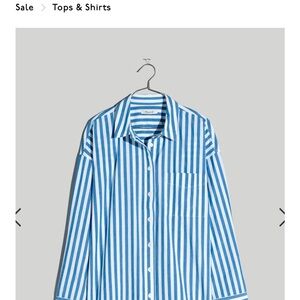 Madewell oversized poplin button down